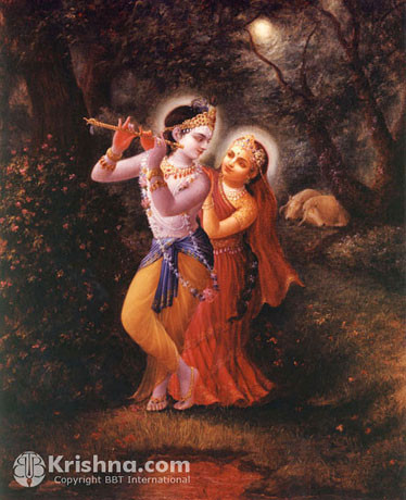 Radha & Krishna Forest Photo Print, 5"x7"
