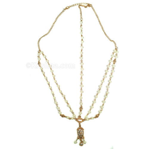 Girl's Tikka, White & Golden