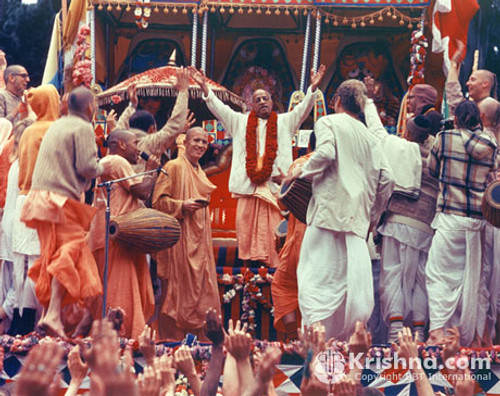 Srila Prabhupada Photo, San Francisco Rathayatra, 16"x20"