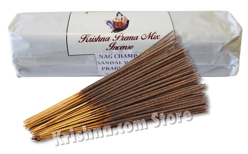 Krishna Prema Mix Incense, Large, 200-Stick Pack