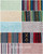 Some of the colors and patterns used in the Hemp Tote Bags.