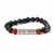 Lava & Red Jasper Stone Bracelet - Shiva