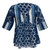 Blue Batik Combination Blouse