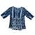 Blue Batik Combination Blouse