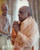 Srila Prabhupada Photo, Greeting the Deities, 20"x24"