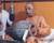 Srila Prabhupada Photo, Playing Mrdanga at Studio, 20"x24"
