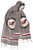 Cow Print Raw Cotton Scarf, Light Grey
