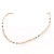 Extra-Thin Tulasi Neck Beads, Pearl & Black, 14"