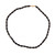 Carved Radhe Black Tulasi Neck Beads 16"