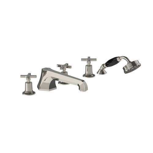 Lefroy Brooks Mackintosh five hole bath set with diverter & pull out hand shower