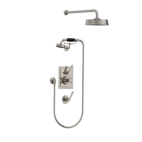 Lefroy Brooks Mackintosh concealed dual thermostatic valve with hand shower & 8" rose Lefroy Brooks Mackintosh concealed dual thermostatic valve with hand shower & 8" rose