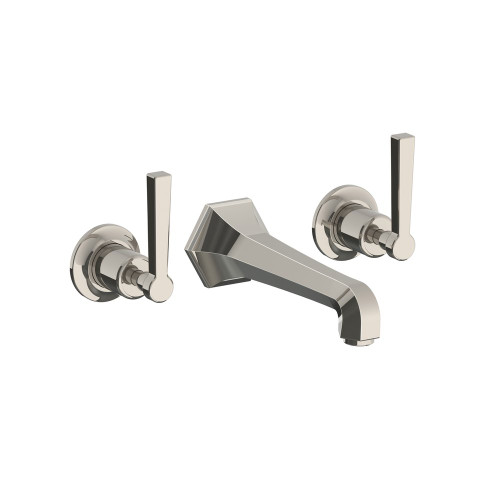 Lefroy Brooks Mackintosh wall mounted basin mixer with metal levers Lefroy Brooks Mackintosh wall mounted basin mixer with metal levers