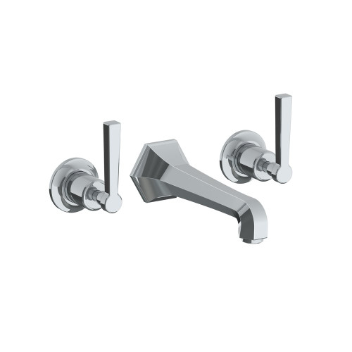 Lefroy Brooks Mackintosh wall mounted basin mixer with metal levers Lefroy Brooks Mackintosh wall mounted basin mixer with metal levers