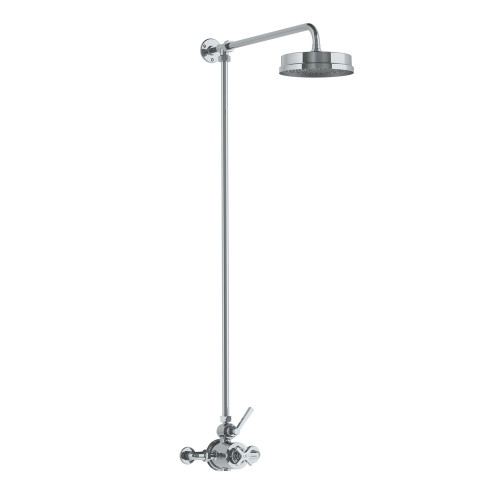 Lefroy Brooks Mackintosh thermostatic valve with riser & 8" rose Lefroy Brooks Mackintosh thermostatic valve with riser & 8" rose