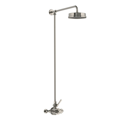 Lefroy Brooks Mackintosh thermostatic valve with riser & 8" rose Lefroy Brooks Mackintosh thermostatic valve with riser & 8" rose