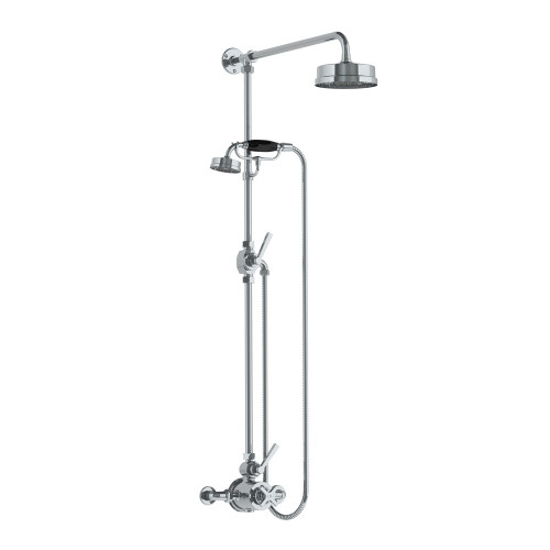 Lefroy Brooks Mackintosh thermostatic valve with riser, hand shower & 6" rose