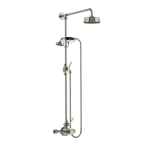 Lefroy Brooks Mackintosh thermostatic valve with riser, hand shower & 6" rose Lefroy Brooks Mackintosh thermostatic valve with riser, hand shower & 6" rose