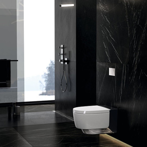 Geberit AquaClean Gloss Chrome Mera Classic Rimless Wall Hung Shower WC Geberit AquaClean Gloss Chrome Mera Classic Rimless Wall Hung Shower WC