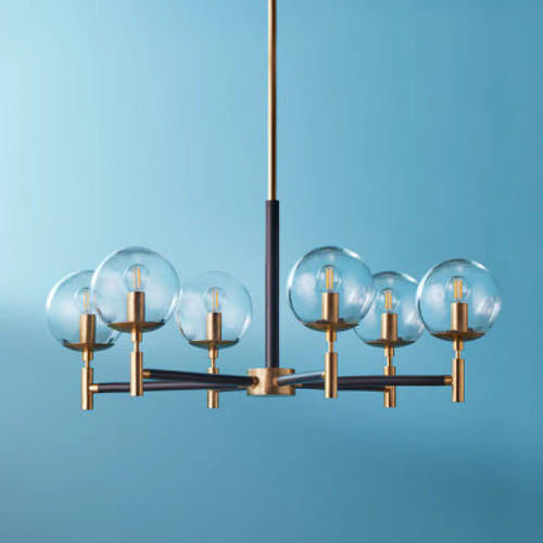 Pooky tom chandelier in black and - brushed gold Pooky tom chandelier in black and - brushed gold