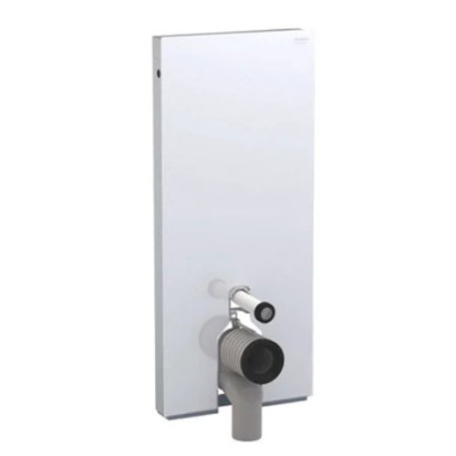 Geberit - Monolith WC Unit & Cistern for Floorstanding WC's - White/Aluminium Height 101cm Geberit - Monolith WC Unit & Cistern for Floorstanding WC's - White/Aluminium Height 101cm