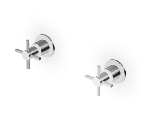Zuchetti Helm 2 Hole Shower Mixer With Cross Handles