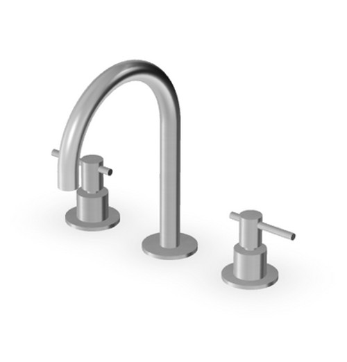 Zuchetti Helm 3 Hole Basin Mixer With Lever Handles - Height 220 mm