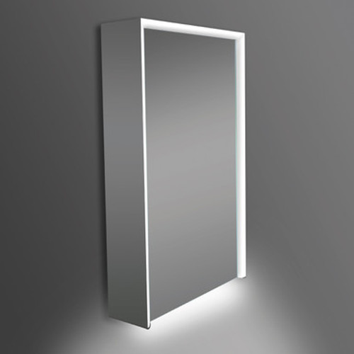 Stardust 50w x 70h 1 door led steamfree cabinet aluminium