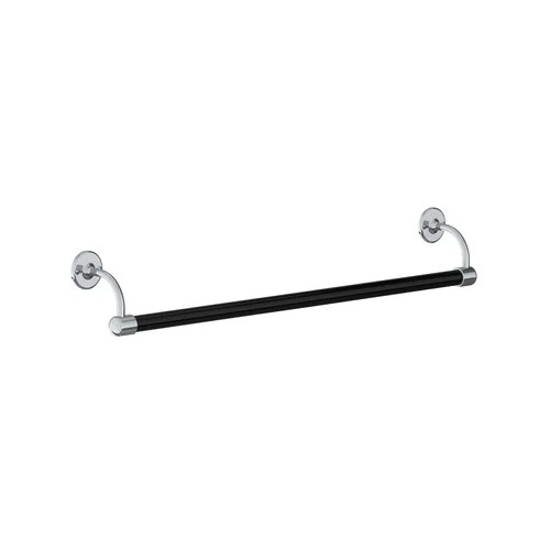Lefroy Brooks Classic 762mm large bore black enamelled towel rail