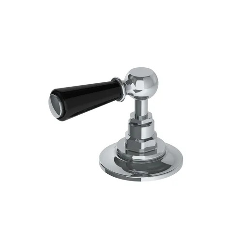 Lefroy Brooks Classic deck mounted two way diverter with black lever Lefroy Brooks Classic deck mounted two way diverter with black lever