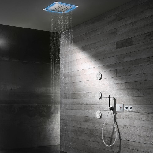 Linea Skyfall Rain Shower Ceiling Mounted 380mm x 380mm  - Chrome