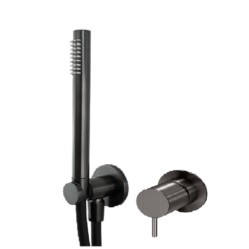 Linea Eco Wall Mounted Mini Handshower - Satin Gunmetal