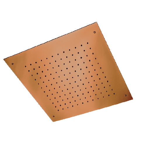 Linea Skyfall Rain Shower Ceiling Mounted 500mm x 500mm  - Satin Copper