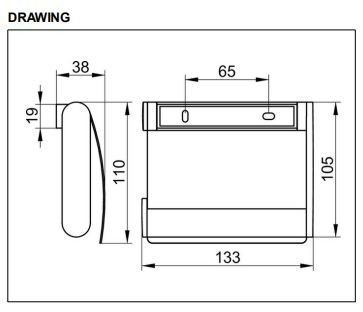 Keuco Plan Toilet Roll Holder with Lid - Chrome