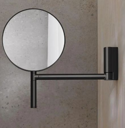 Keuco Plan Wall Mounted Cosmetic Mirror Matt Black