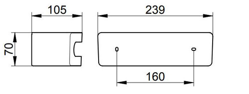 Keuco Elegance Shower Shelf - Chrome