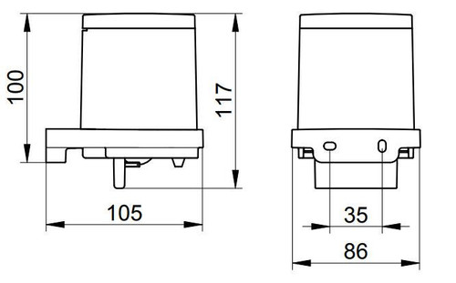 Keuco Moll Soap Dispenser for Liquid Soap - Chrome