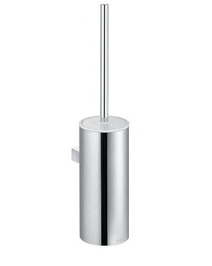 Keuco Moll Wall Mounted Toilet Brush & Holder Chrome/White