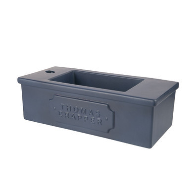 Thomas Crapper Bentham 'Indigo Blue' Cloakroom Basin – Left hand