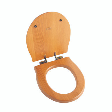 Thomas Crapper Back-to-wall WC Seat (soft close) - Oak