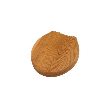Thomas Crapper Classic wood seat (Soft Close) - Black - Brushed Brass fittings