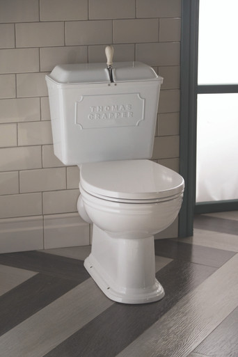 Thomas Crapper Viceroy Close-coupled WC Set – Chrome - excludes seat