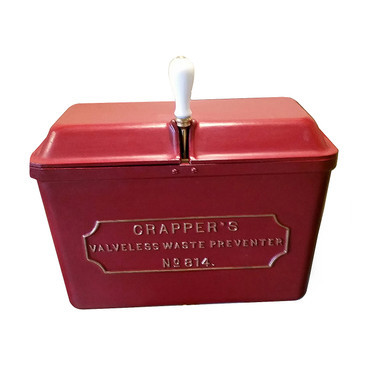 Thomas Crapper 814 'Red' Cast Cistern Low-level WC Set - Chrome - excludes seat