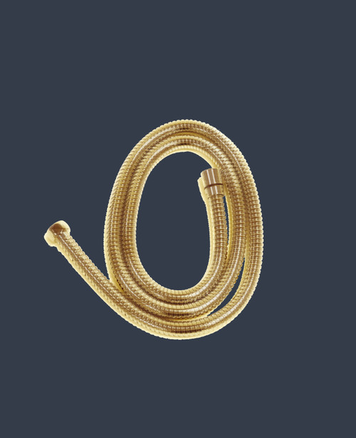 Tap Shop Knurl 1.5m flexible conical hose scuffed brass