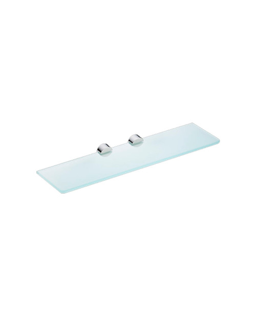 Round  600mm glass shelf and holders - finish options