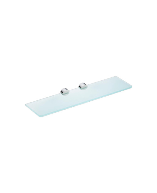 Round  500mm glass shelf and holders - finish options