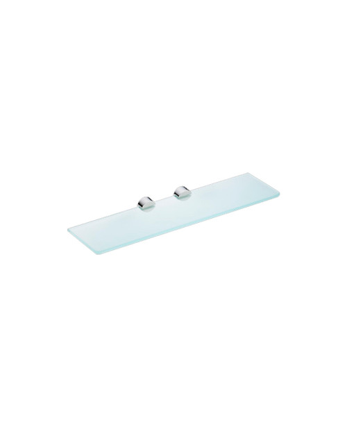 Round  400mm glass shelf and holders - finish options