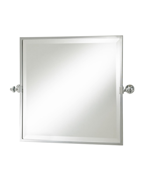 Tradition square tilting bathroom mirror - finish options