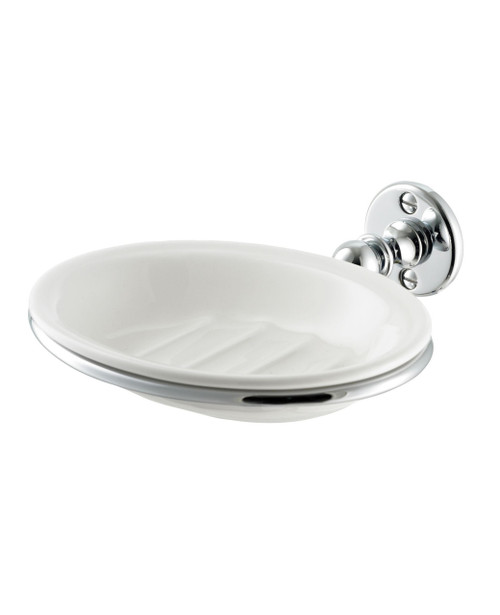 Tradition bone china soap dish and holder - finish options