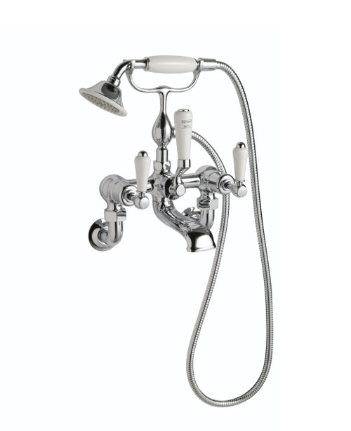 Grovesnor ceramic lever wall mounted bath shower mixer - finish options