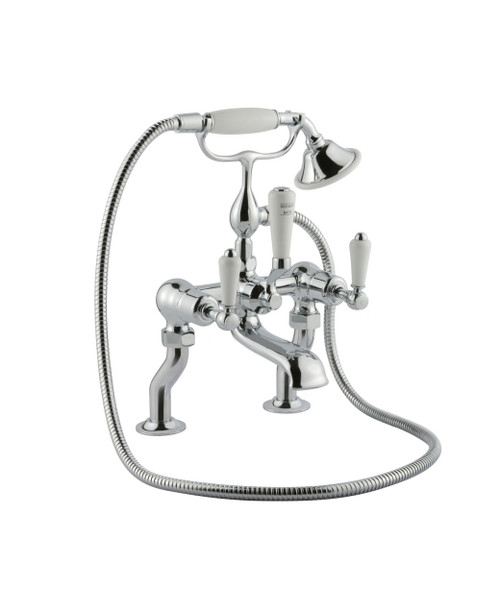 Grovesnor ceramic lever deck mounted bath shower mixer - finish options